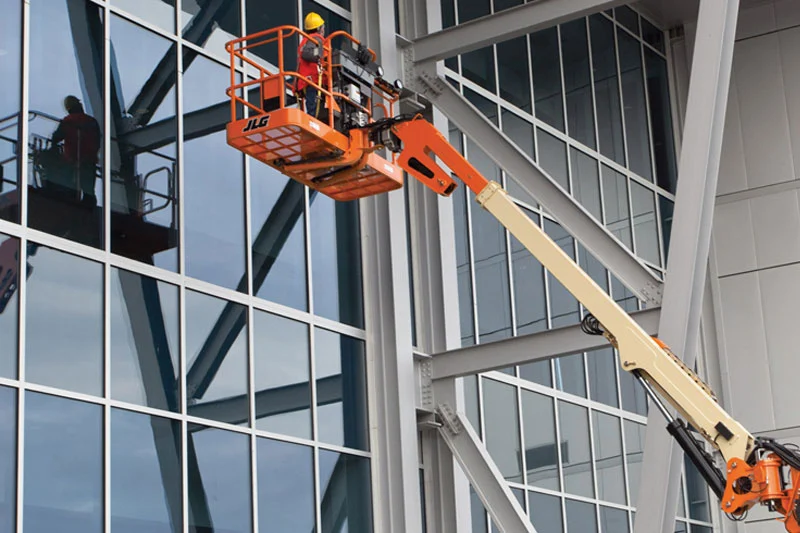 Professional height access equipment and team